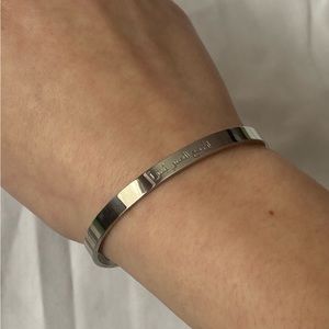 🌻 Silver Cuff Bracelet With Arabic Inscription